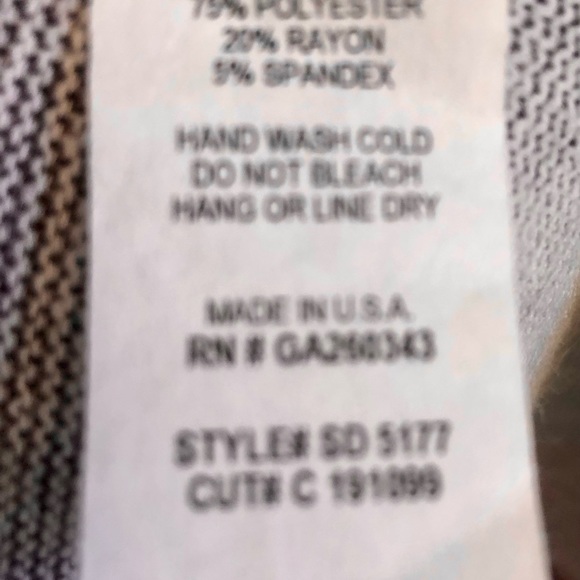 Sweet Lovely Knit Dress Pockets Long Sleeve Stripe XL Style SD 191099 - Picture 5 of 8